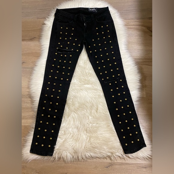 Siwy Hannah Studded Jeans in Crystalline - Picture 2 of 7